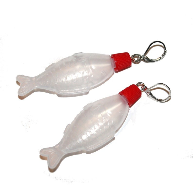 Soy Sauce Fish Earrings Soy Sauce Container Earrings Fish Etsy