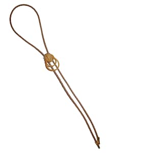 Vintage Gelbe Plastik Bolo Krawatte - handgemachte Celluloid Kunststoff alt Kunststoff upcycled Bolo Krawatte