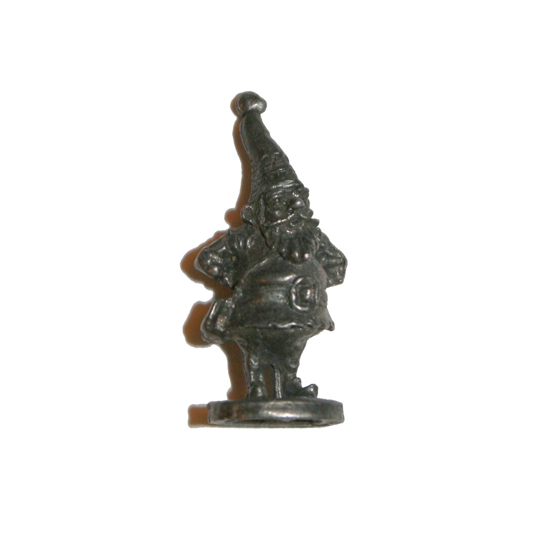 Vintage 1980 Miniature Pewter Gnome Mini Collectible Etsy
