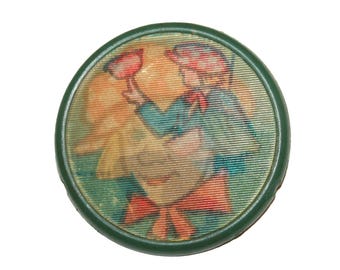 Vintage 70s USSR Russia Soviet Circus Lenticular Pin - Clown Oleg - magic movement pin stereo badge collectible