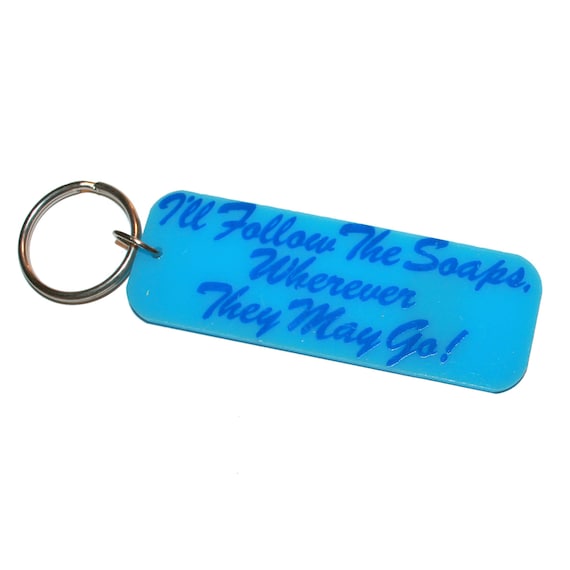 Vintage Big 80s Keychain - Soap Opera Keychain - television lover 80s 90s soaps drama tv