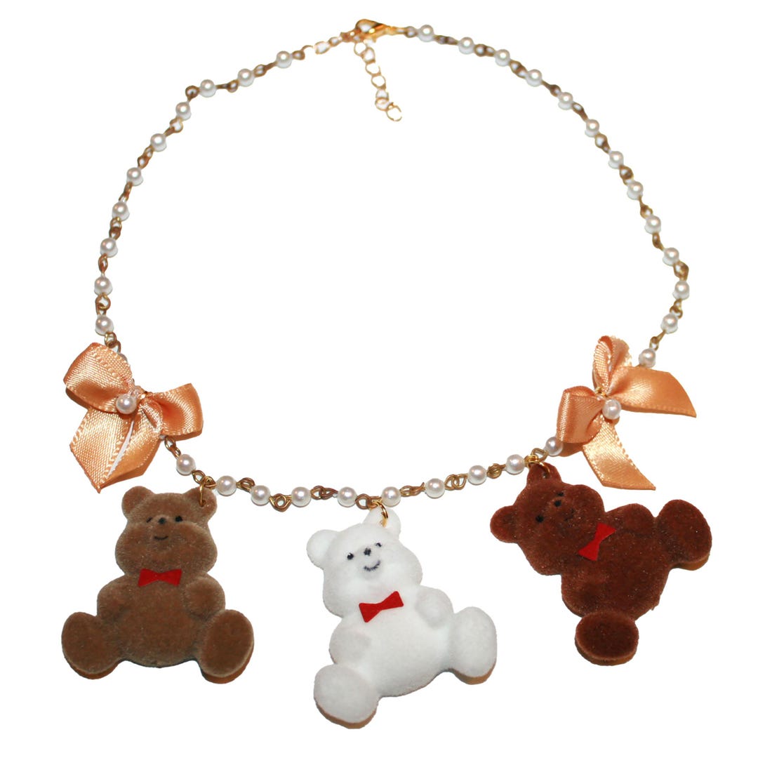 Vintage Pudding Bear Necklace