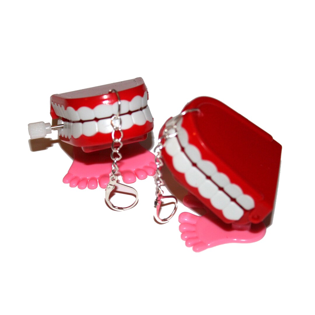 Funky Toothbrush & Toothpaste Earrings - Retro Kitsch Novelty Cute Dentist Fun Gift Idea
