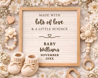 IVF Pregnancy Announcement Template, Editable Neutral Summer Social Media Baby Reveal Digital Download