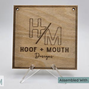 Acrylic Stand for Artwork Display - Small
