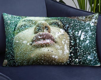 RAINING TEARS Pillow – exclusive limited edition fine art photography by Rossano B. Maniscalchi - Luxury Italian Style – Emotional Portrait