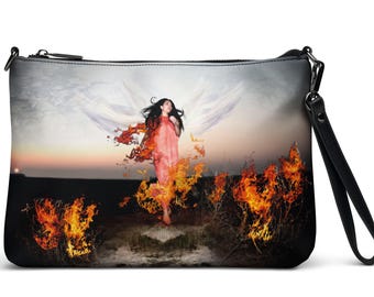 LIGHT MY FIRE Crossbody Bag – exclusive limited edition fine art photography by Rossano B. Maniscalchi - Luxury Italian Fashion