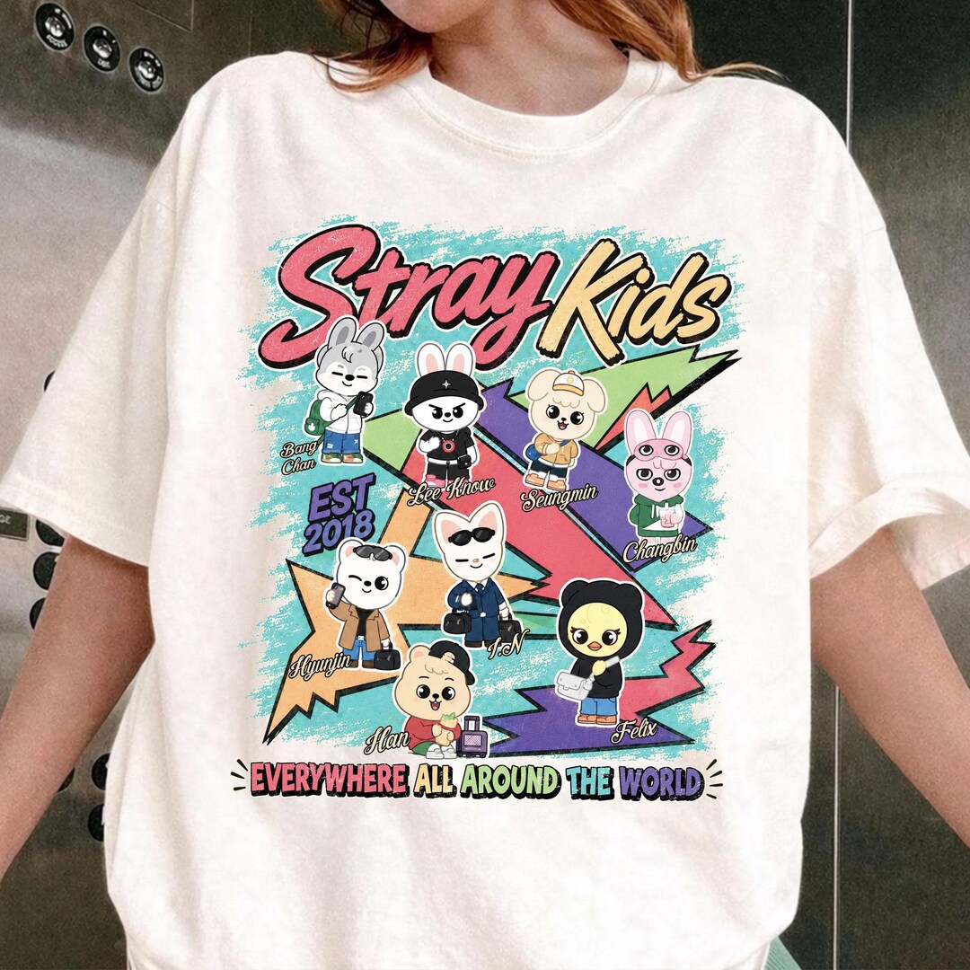 Stray Kids Skzoo Member Shirt, Skzoo Shirt, Stray Kids World Tour