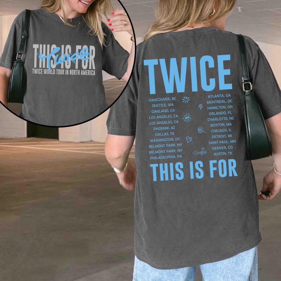 TWICE THIS IS FOR Tシャツ2枚セット Twice This is for World Tour Part 2 Shirt, Twice Kpop Shirt, Twice