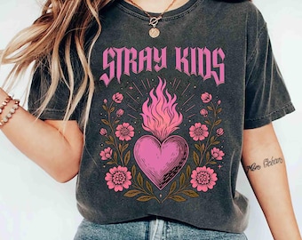 Camiseta retrô Stray Kids Do It, Camiseta da turnê mundial Stray Kids, Camiseta SKZ It Tap, Camiseta com a lista de faixas de Do It, Camiseta do grupo Stray Kids, Camiseta Kpop