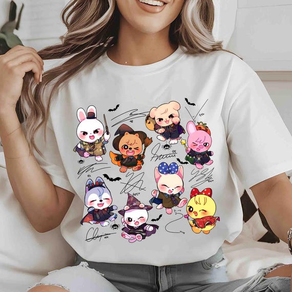 Stray Kids Halloween Shirt, Stray Kids Skzoo Shirt, Stray Kids Dominate World Tour 2025 Tee, Spooky Season Shirt, Kpop Halloween Shirt