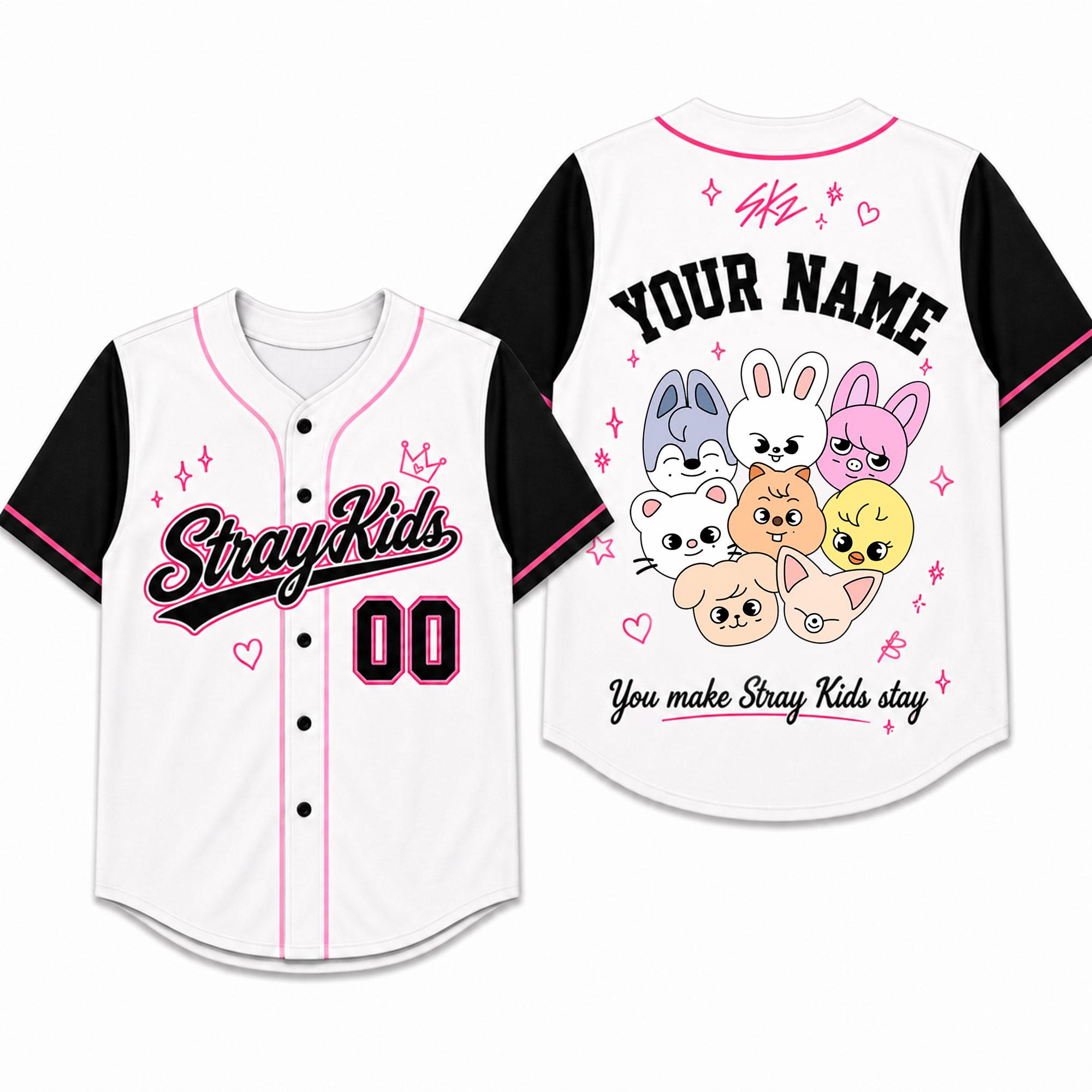 straykids ベースボール　JERSEY ソウル限定　ポップアップ　スキズ Stray Kids Baseball Jerseys - Etsy Canada