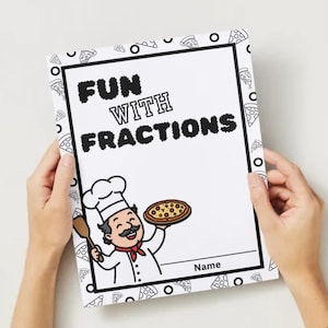 Pizza Brüche Printable Pack - Lustige Brüche Arbeitsblätter für Kinder (K-2) Matheaktivität