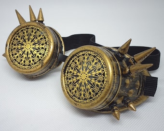 Gafas raver/steampunk/cibergóticas