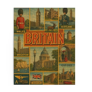 La Grande-Bretagne intemporelle, de Londres aux lacs, puzzle 120/252/500 pièces, art pittoresque des monuments britanniques, idéal pour s'amuser en famille et offrir en cadeau