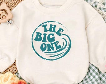 The Big One Birthday Baby Romper, Surf Theme 1st Birthday Outfit, Baby Boy Surf Romper, Beach Birthday One Romper