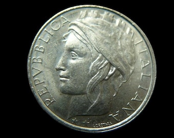 イタリア コイン 100 リラ | 鳥 | イルカ | オリーブの枝 | 星 | 王冠