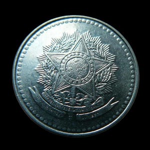 Coin 5,10 Cruzados 1984,1987 Brazil