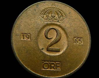 1959 スウェーデン 5 オレ グスタフ 6 世アドルフ コイン - Etsy 日本