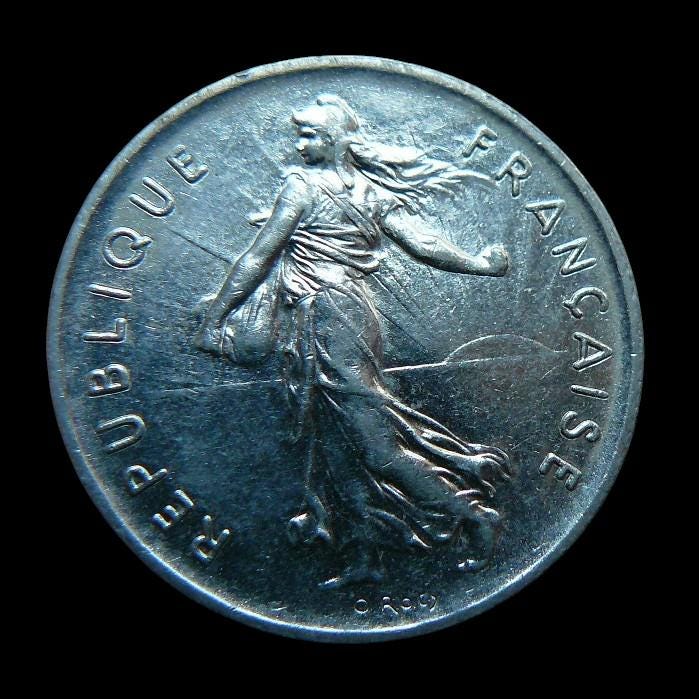1960 5 francs coin - Etsy 日本