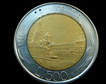 500 リラ 1985 イタリア共和国 - Etsy 日本