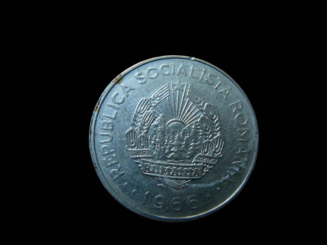 ルーマニア社会主義 1963 年、1966 年の 1 レイと 3 レイの硬貨 - Etsy