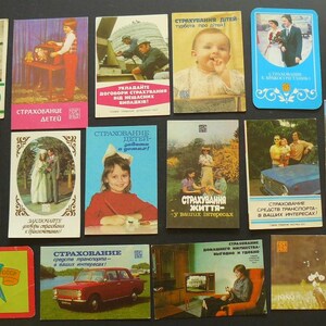 15 Stück Vintage Taschenkalender UdSSR. Kindercartoons und Märchen
