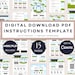 Digital Download Instructions Template for Etsy Sellers, Editable Canva ...