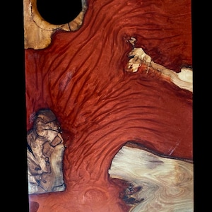 Red Epoxy Olive Wood Serving Board 11.8*8 inch/30*20cm