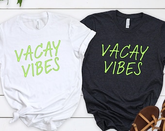 Koszulka bawełniana Vacay Vibes dla całej rodziny – koszulki na wakacje