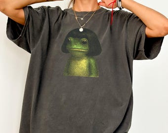 Frog Face With Bob Haircut Meme Shirt