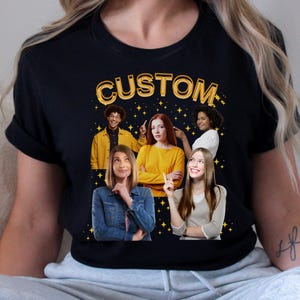 Custom Graphic Photo Vintage Washed Shirt, Family Bootleg Graphic Shirt, Personalize Bootleg Custom, Bachelor Party, Graduation Gift Idea