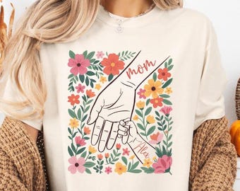 Comfort Colors® Custom Mom And Daughter Shirt, Personalized Mother Daughter Shirt, Pinky Promise Shirt, Mom Gift Shirt, Family Love Shirt
