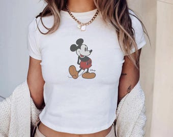Camiseta retro de Mickey Disney para bebé, camiseta clásica de Mickey para bebé, camiseta de Mickey Mouse estilo Y2K de los 90