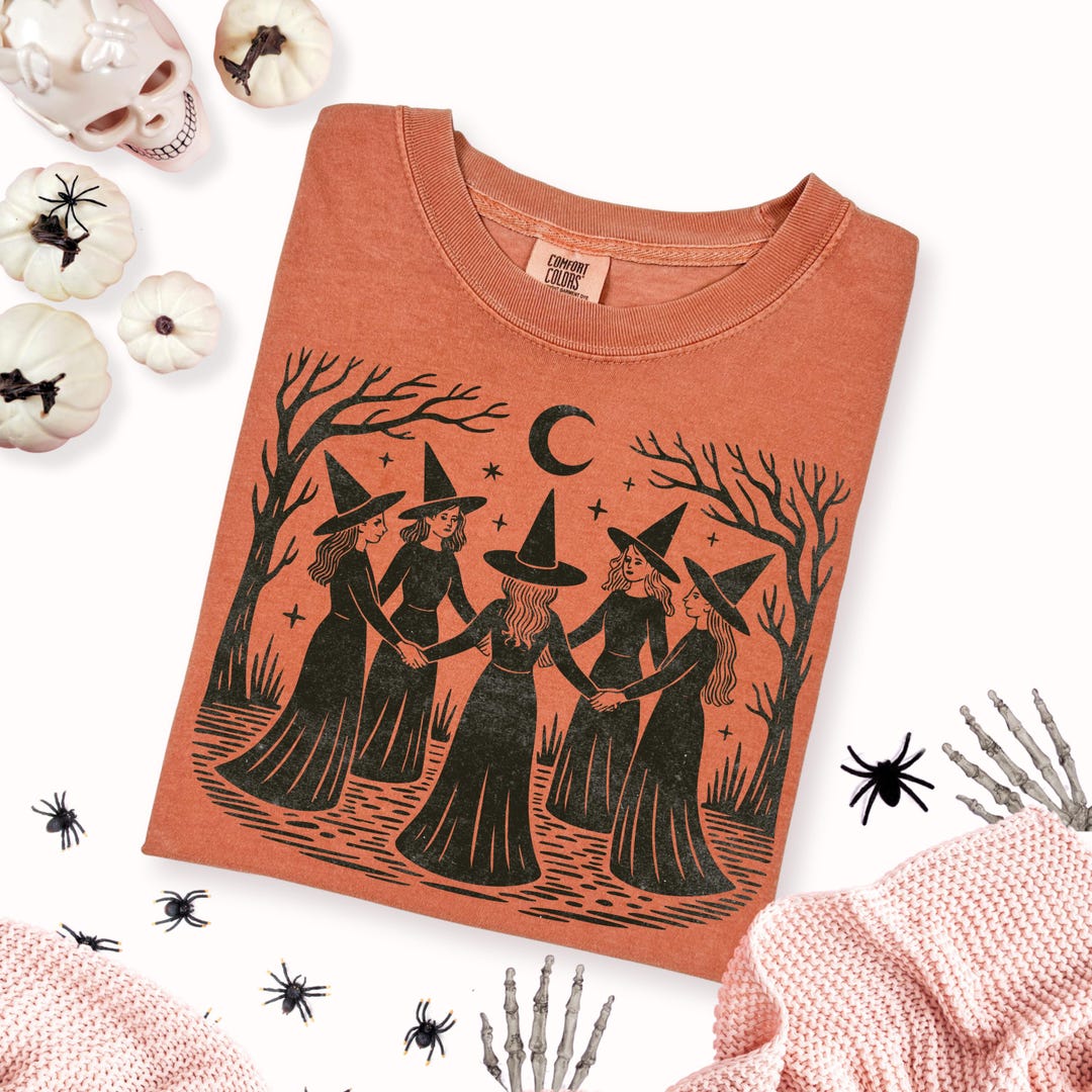 Vintage Halloween Witch Shirt: Comfort Colors Spooky Tee - Etsy