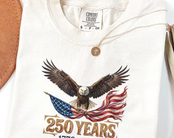 USA 250th Anniversary Comfort Colors Shirt, America 250th Shirt, America 250 Tee, USA Flag Vintage T-Shirt, Usa 250th anniversary