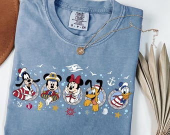 Comfort Colors® Disney Cruise Squad-shirt, Mickey and Friends cruise-T-shirt, Disney Cruise Trip-shirt, Disney Summer-shirt, Disney Vacation-T-shirt