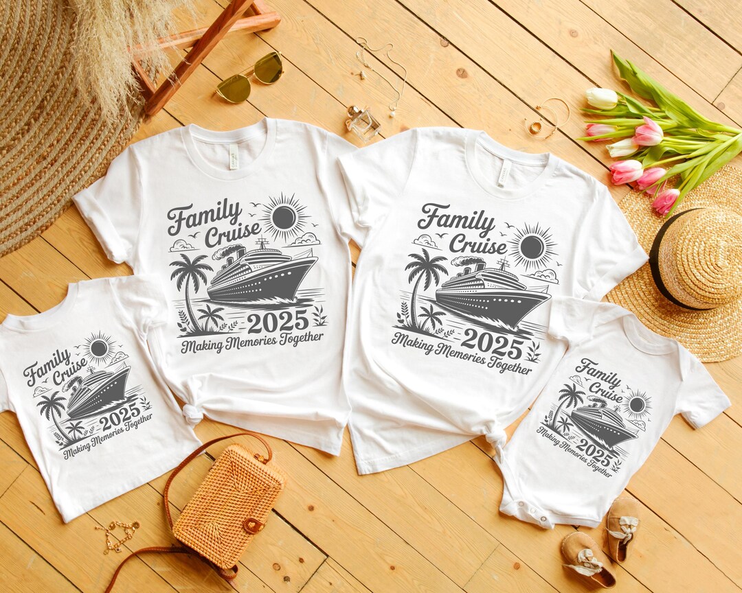 Family Cruise 2025 Matching Shirts: Making Memories Together Vacation ...