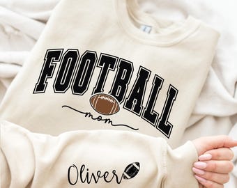 Sudadera personalizada de mamá futbolera: nombres para niños, estilo para el día del partido