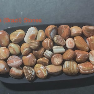 Tumbled BRAZILIAN BAHIA Agates - 10 Stones