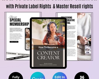 eBook PLR per creatori di contenuti: modello Canva, diritti di rivendita (download PDF)