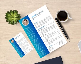 Bearbeitbare Lebenslaufvorlage für Marketingleiter: Professionelles Canva Lebenslaufdesign (US Letter)
