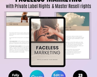 Faceless Marketing PLR Ebook: Build & Resell Anonymously (PDF Download