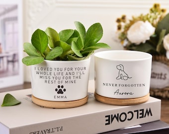 Vaso commemorativo per animali domestici, vaso di fiori personalizzato, vaso di fiori regalo personalizzato, vaso commemorativo per animali domestici, perdita di un gatto, mai dimenticato, memoriale per cani