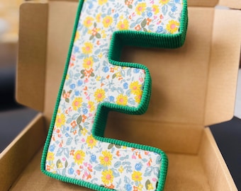 Custom Liberty London Corduroy Fabric Letters Nursery Decor
