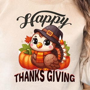 Thanksgiving Turkey Sweatshirt - Cute Unisex Hoodie for Fall - Cute Thanksgiving Hoodie - Turkey Design Sweatshirt  -Turkey  Adorable sweat