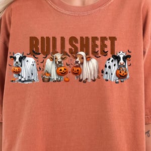 Cow Ghosts Halloween Shirt: Comfort Colors Tee, Spooky Fall Design