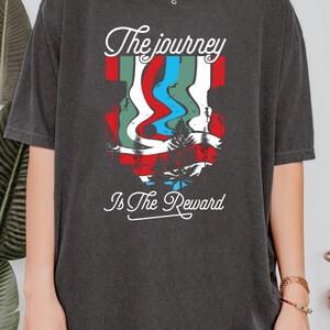 Journey Is The Reward T-Shirt: Nature Graphic Comfort Colors Tee