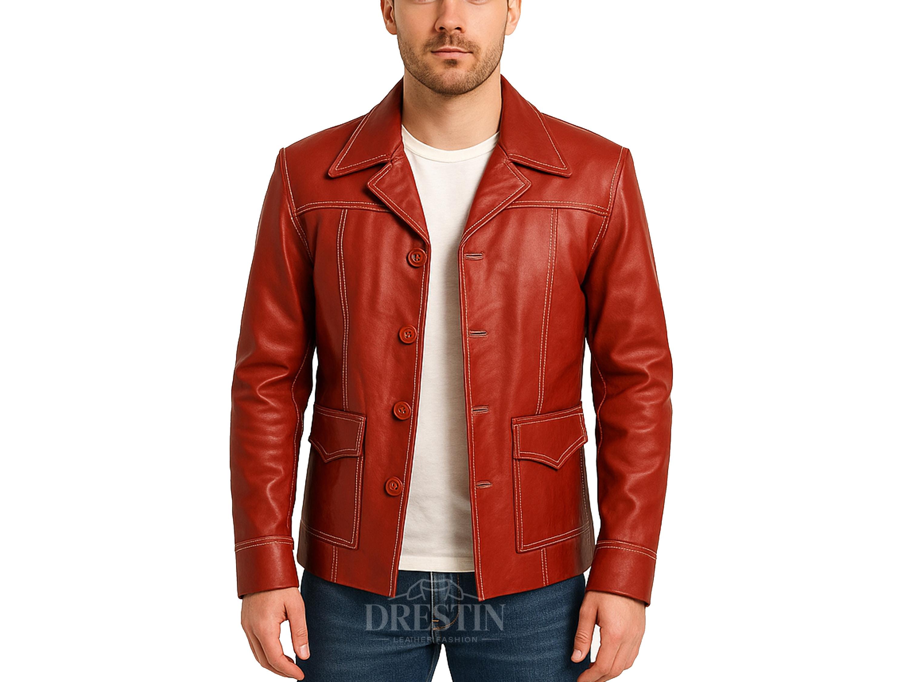 ファイト・クラブ タイラー・ダーデン レッドレザージャケット | 90