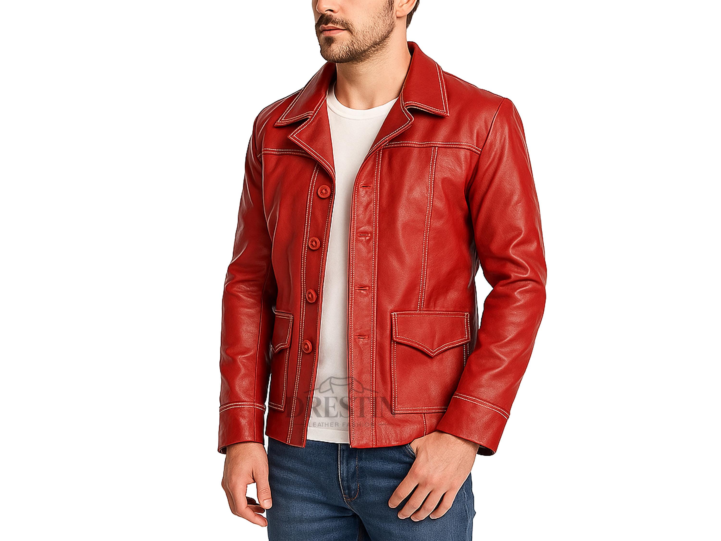 ファイト・クラブ タイラー・ダーデン レッドレザージャケット | 90